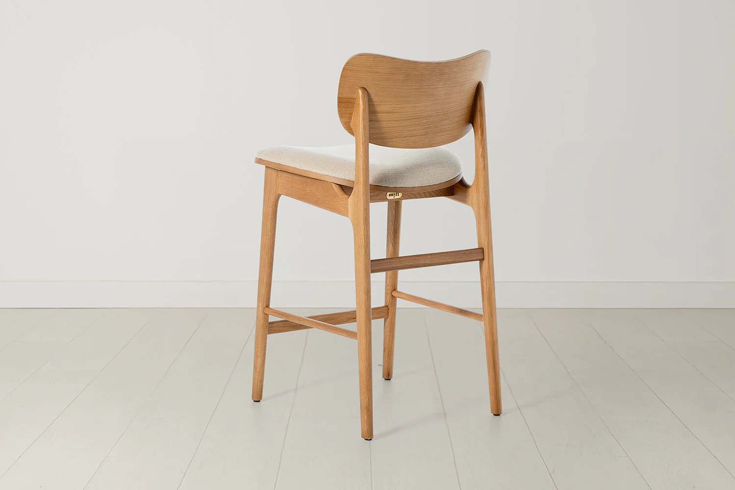 Bar Stool 02, White Oak / Oatmeal - Image 7