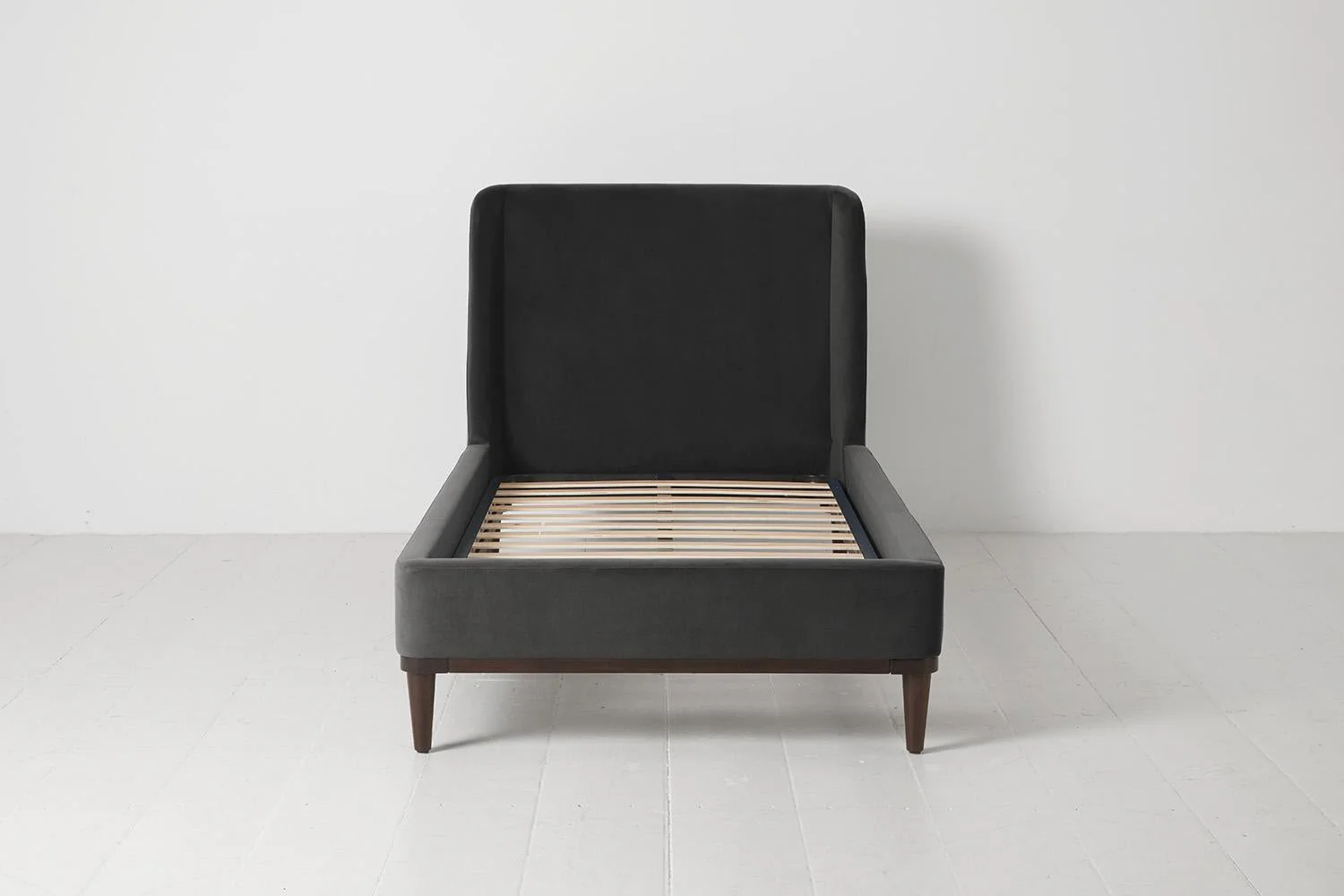 Bed 02 Single Bed, Charcoal