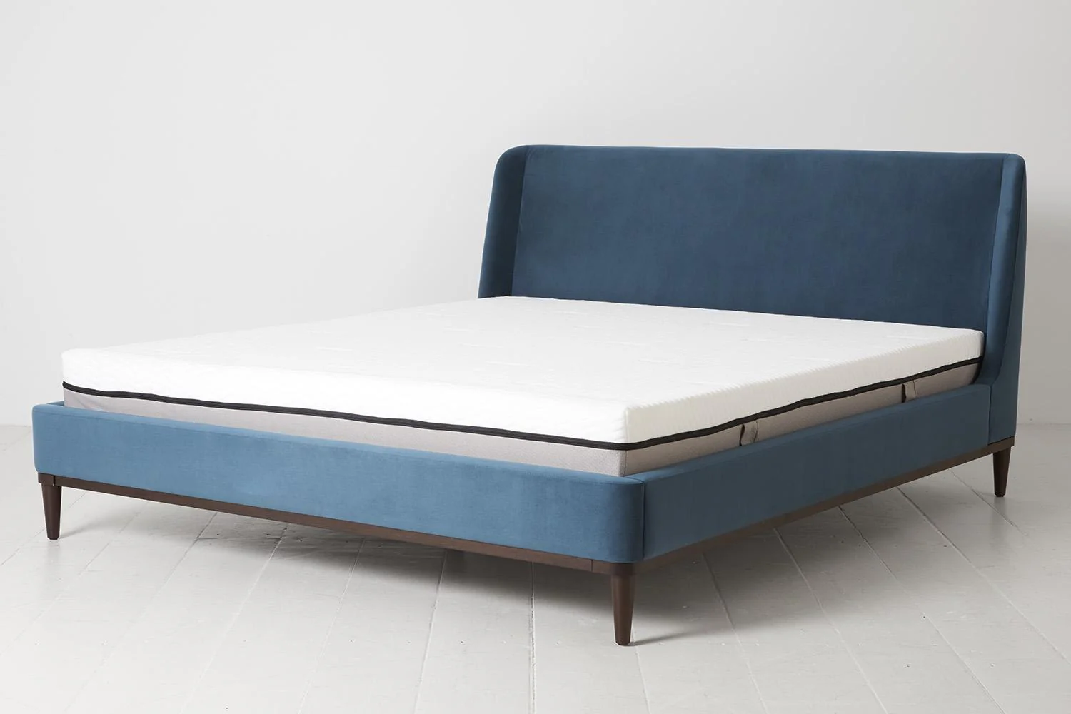 Bed 02 Super King Sized Bed, Teal - Image 4