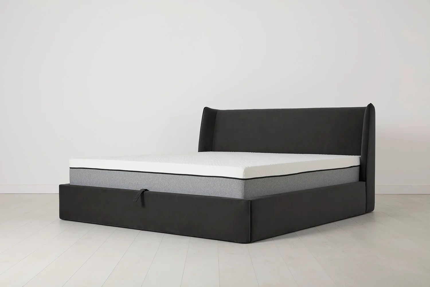 Bed 03 Storage Double Bed, Charcoal - Image 4