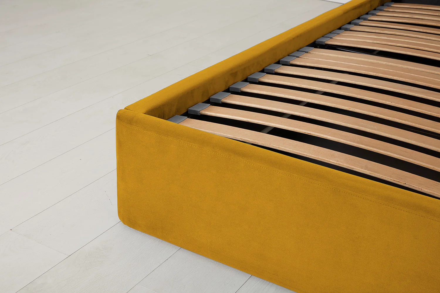 Bed 03 Storage Double Bed, Mustard - Image 10