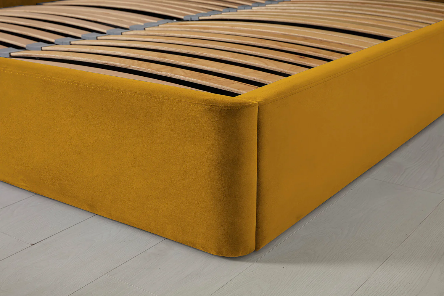 Bed 03 Storage Double Bed, Mustard - Image 11