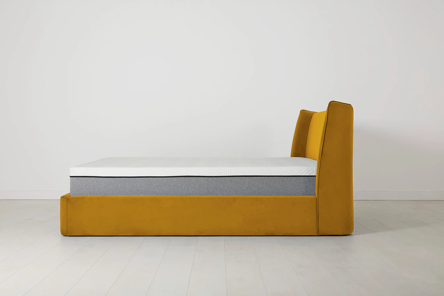 Bed 03 Storage Double Bed, Mustard - Image 14
