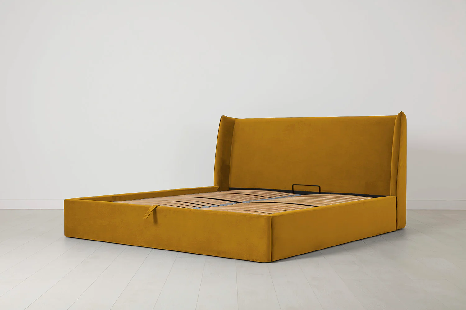 Bed 03 Storage Double Bed, Mustard - Image 6