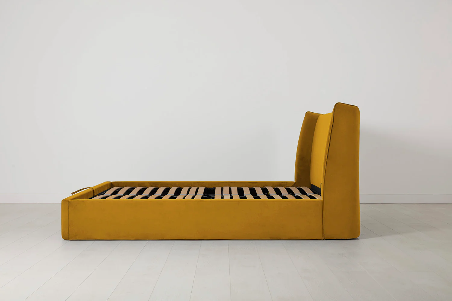 Bed 03 Storage Double Bed, Mustard - Image 8