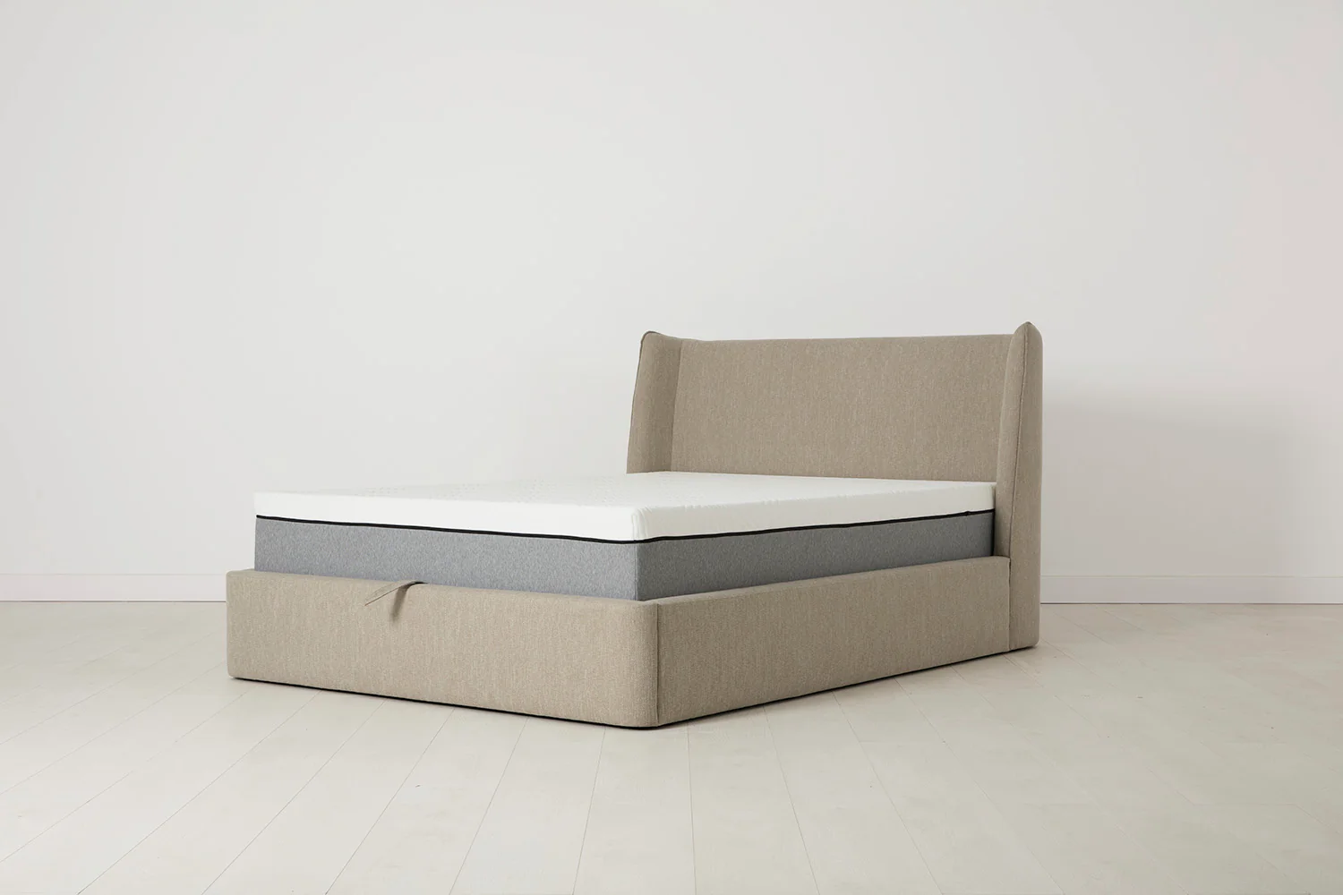 Bed 03 Storage King Sized Bed, Pumice - Image 7