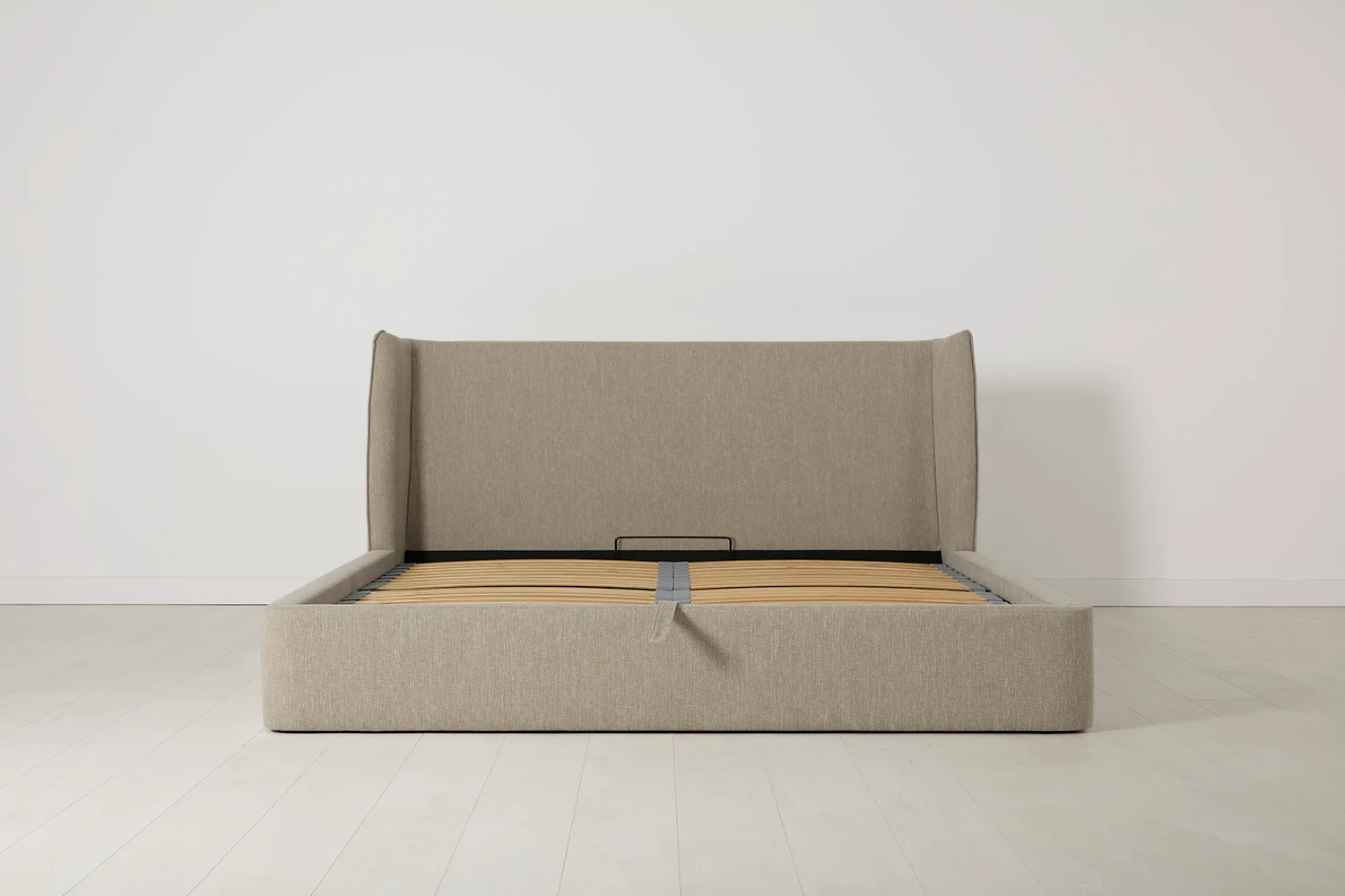 Bed 03 Storage Super King Sized Bed, Pumice