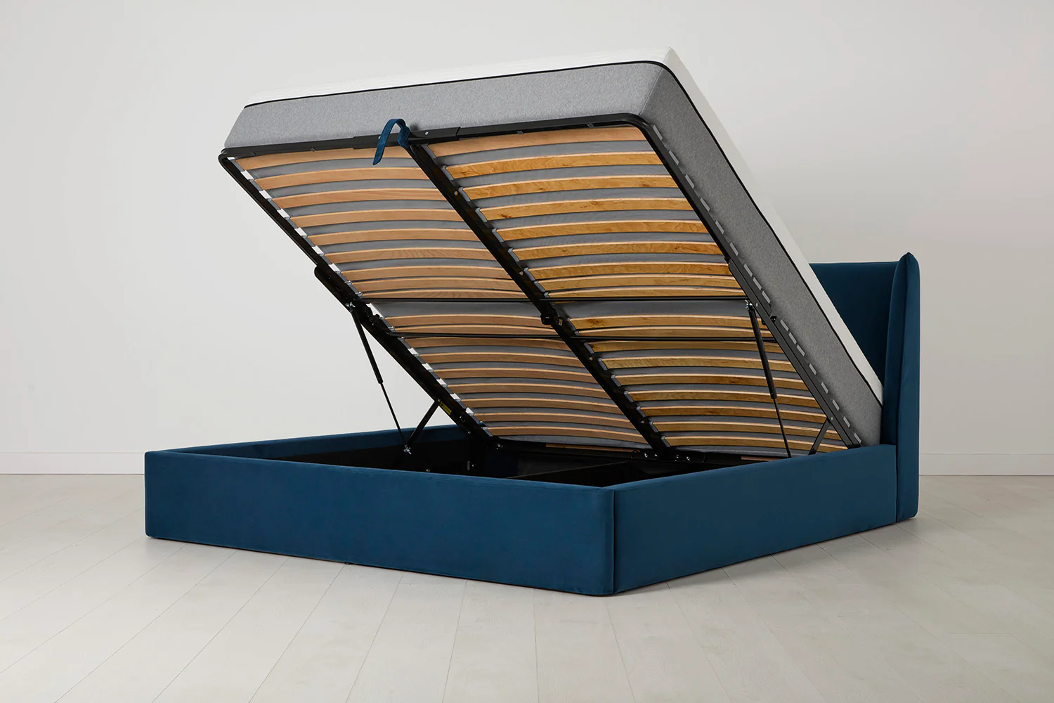 Bed 03 Storage Super King Sized Bed, Teal - Image 6