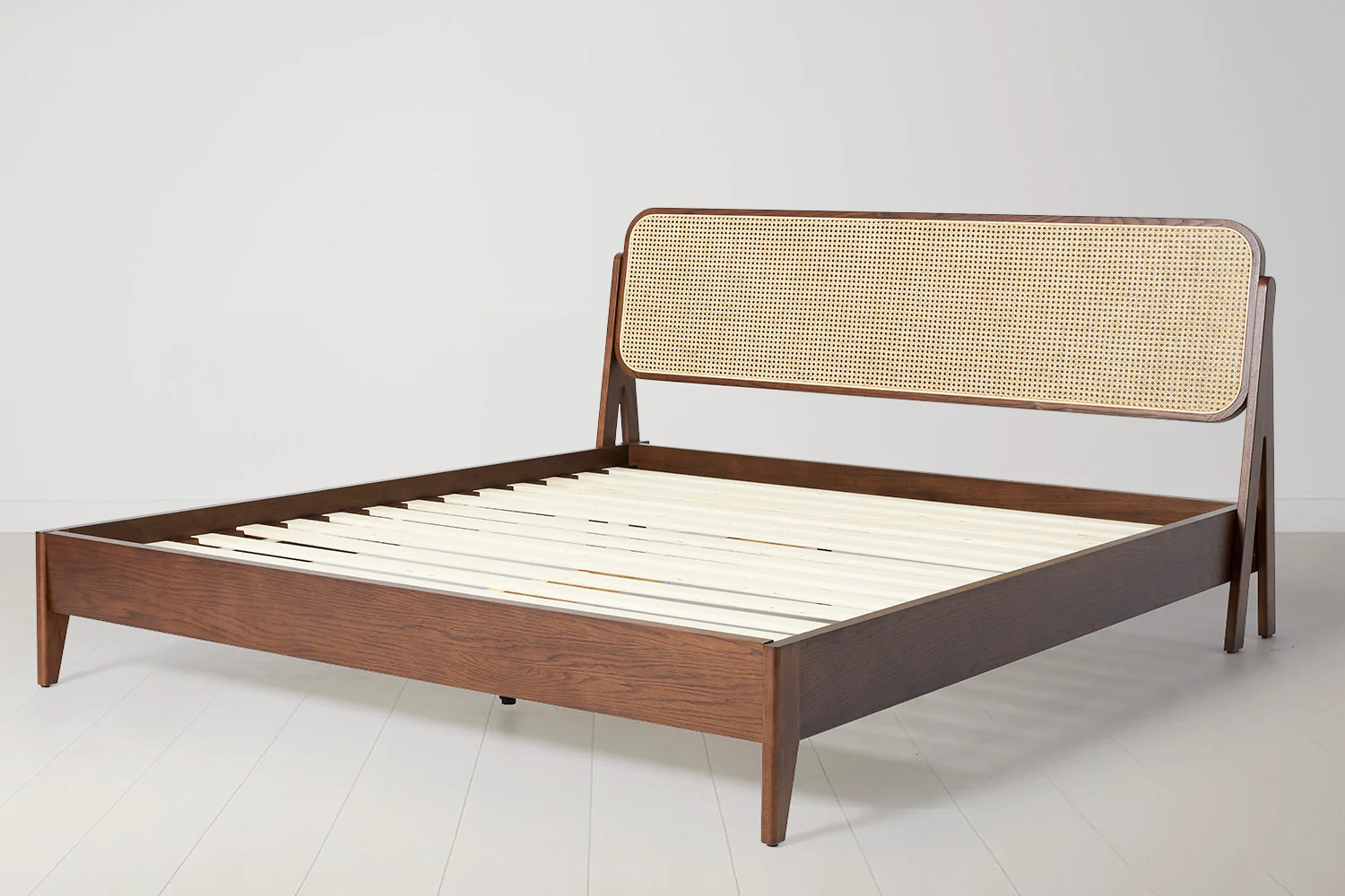 Bed 04 Super King Sized Bed, Walnut - Image 4