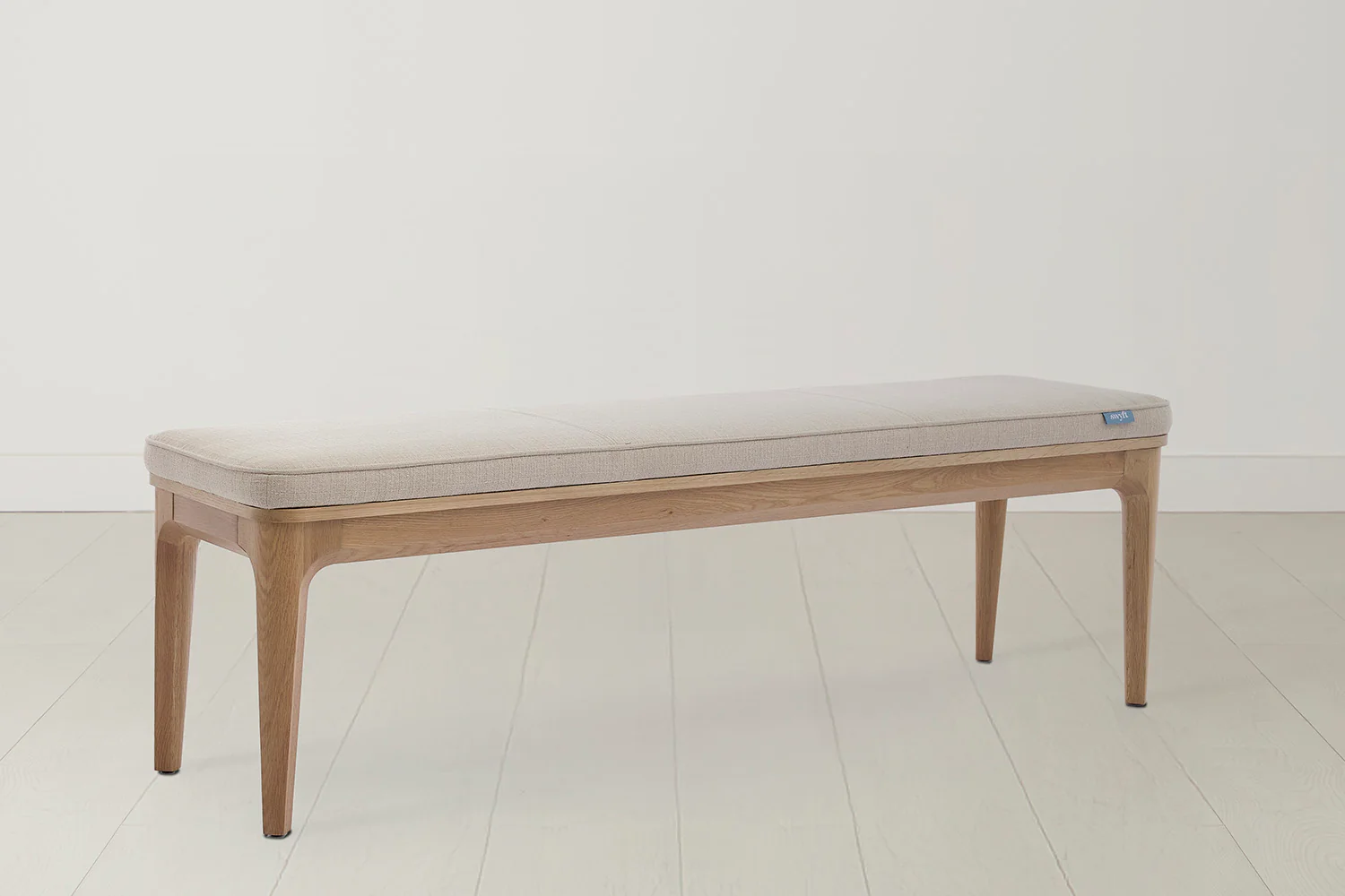 Dining Bench 01, Oak / Oatmeal - Image 3