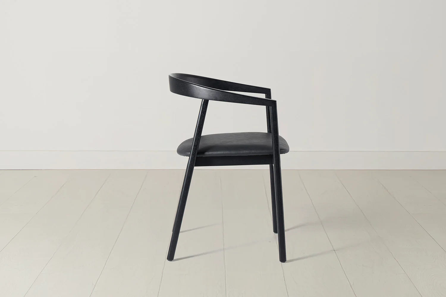 Dining Chair 01 (set of 2), Black / Black - Image 4