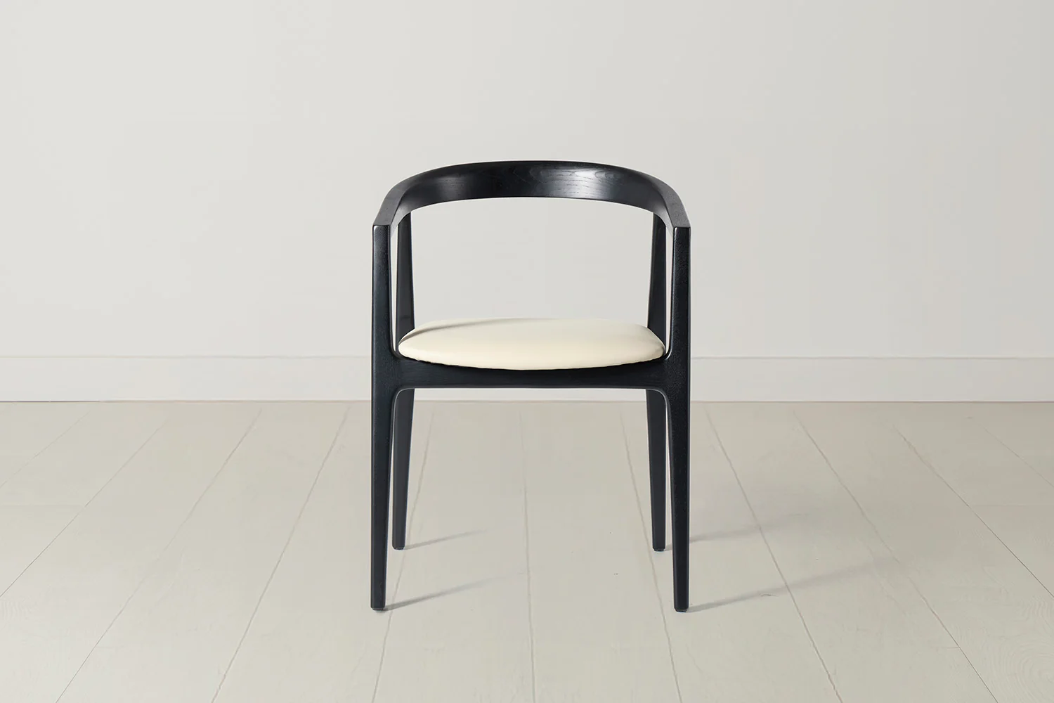 Dining Chair 01 (set of 2), Black / Oyster - Image 3