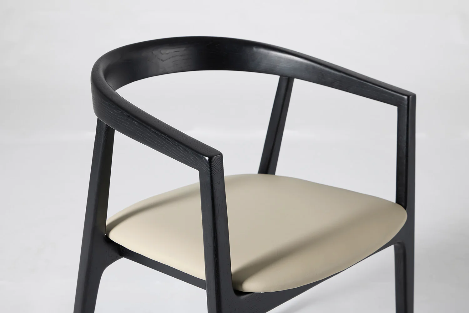 Dining Chair 01 (set of 2), Black / Oyster - Image 8