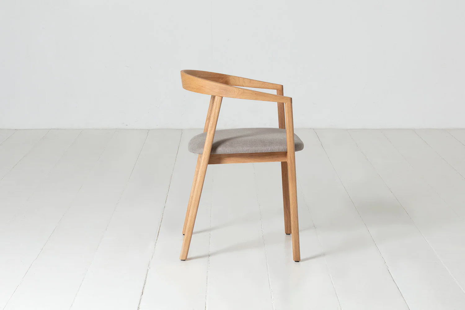 Dining Chair 01 (set of 2), Oak / Oatmeal - Image 3