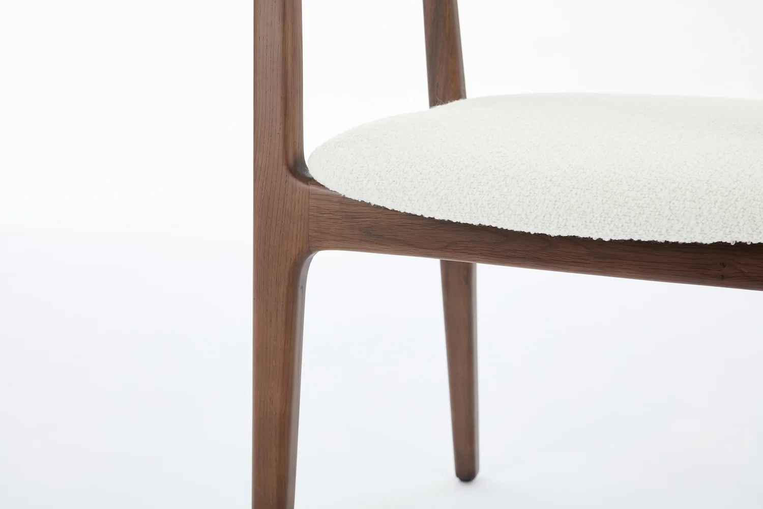 Dining Chair 01 (set of 2), Walnut / Ivory - Image 9