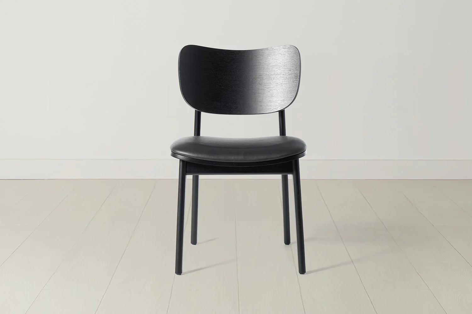 Dining Chair 02 (set of 2), Black / Black - Image 3