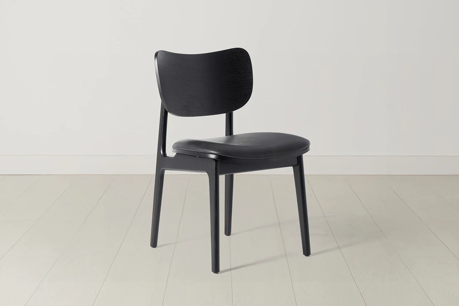 Dining Chair 02 (set of 2), Black / Black - Image 4