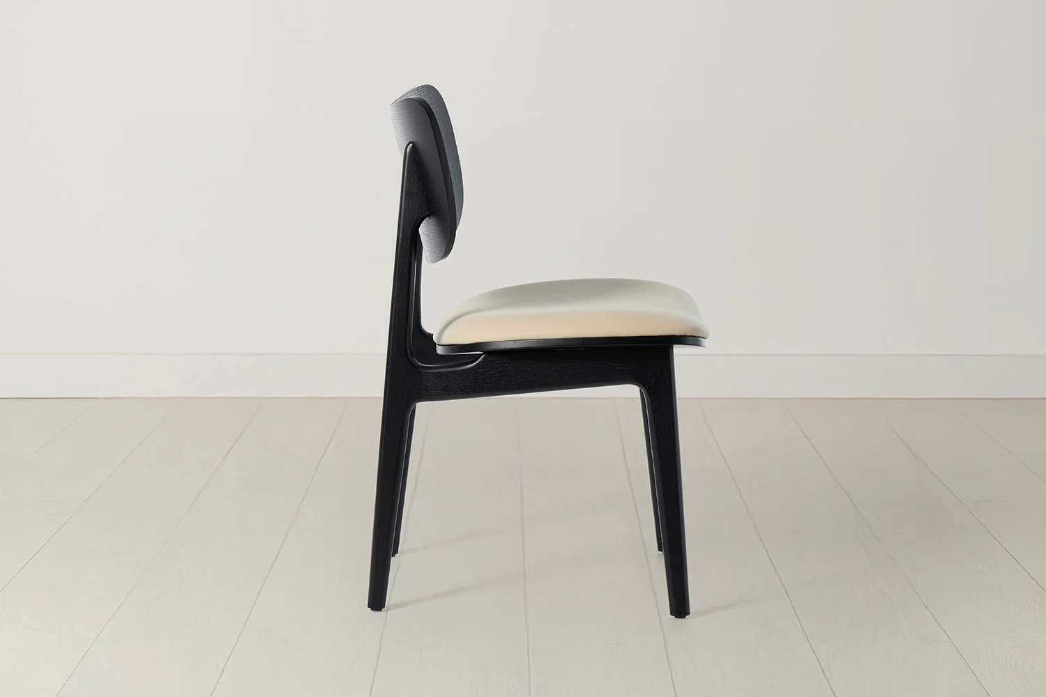 Dining Chair 02 (set of 2), Black / Oyster - Image 4