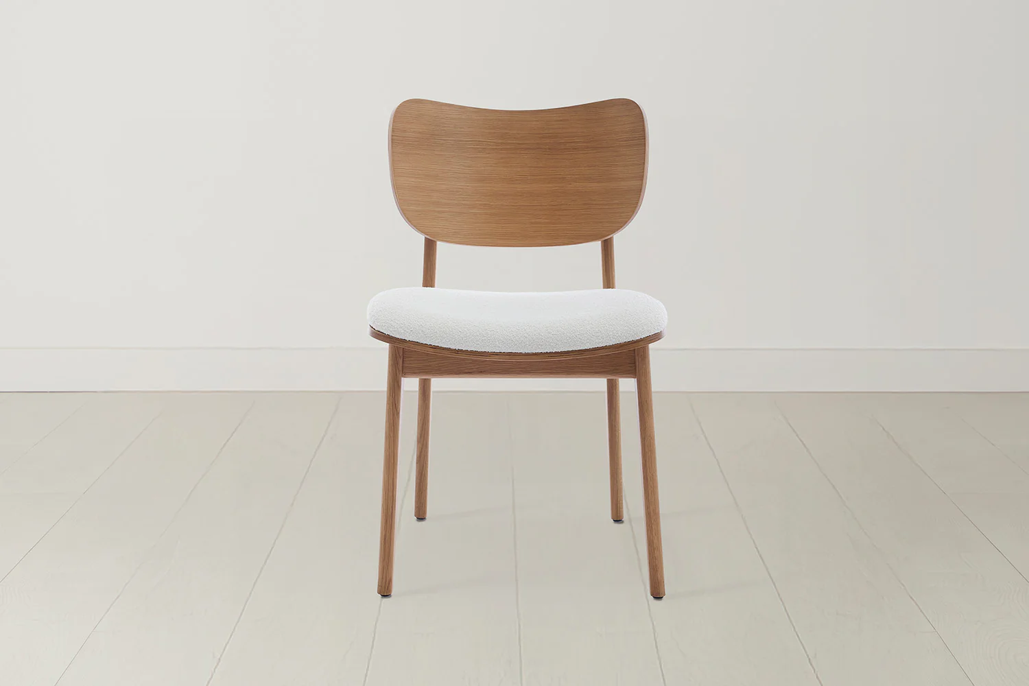 Dining Chair 02 (set of 2), Oak / Ivory - Image 3