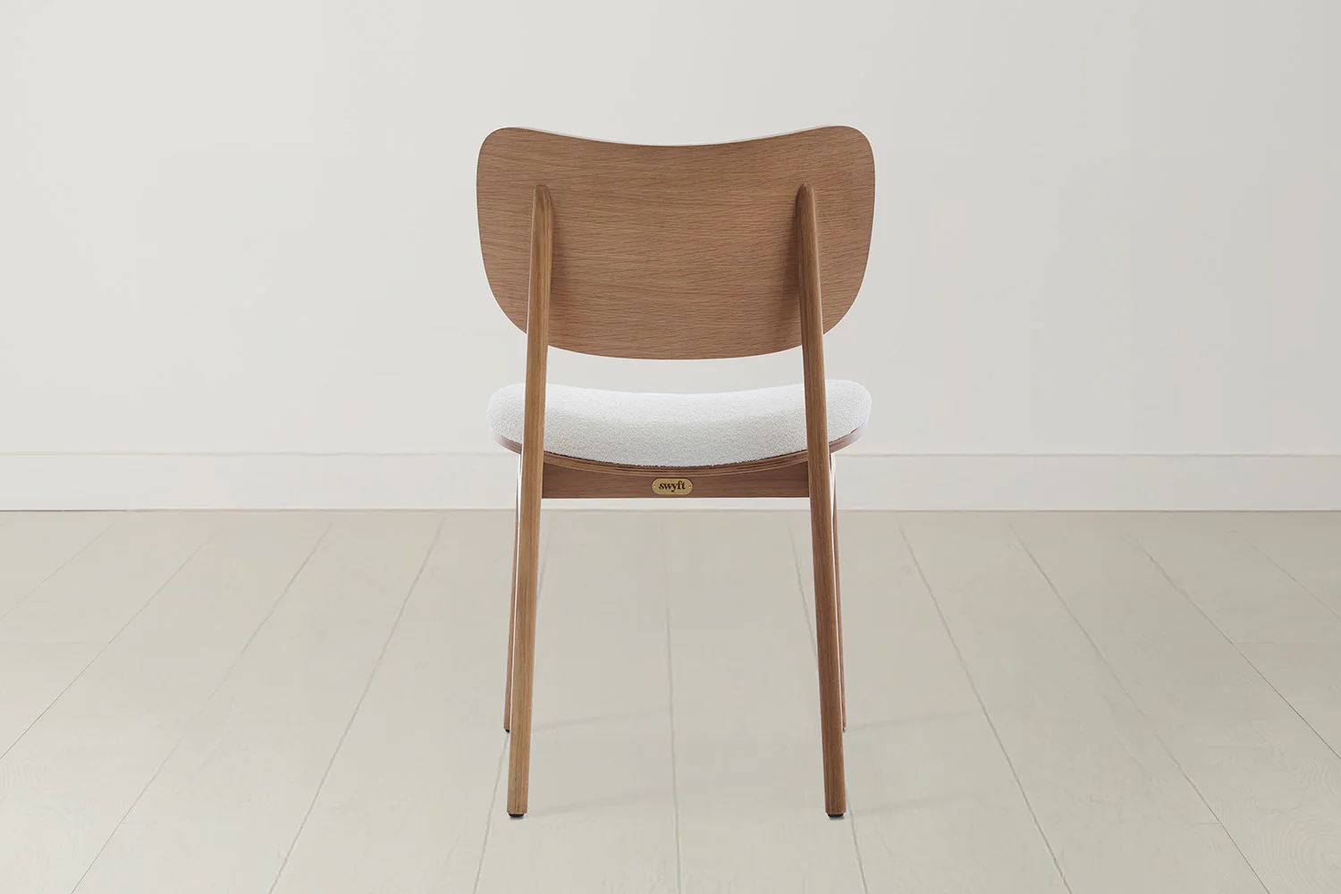 Dining Chair 02 (set of 2), Oak / Ivory - Image 6