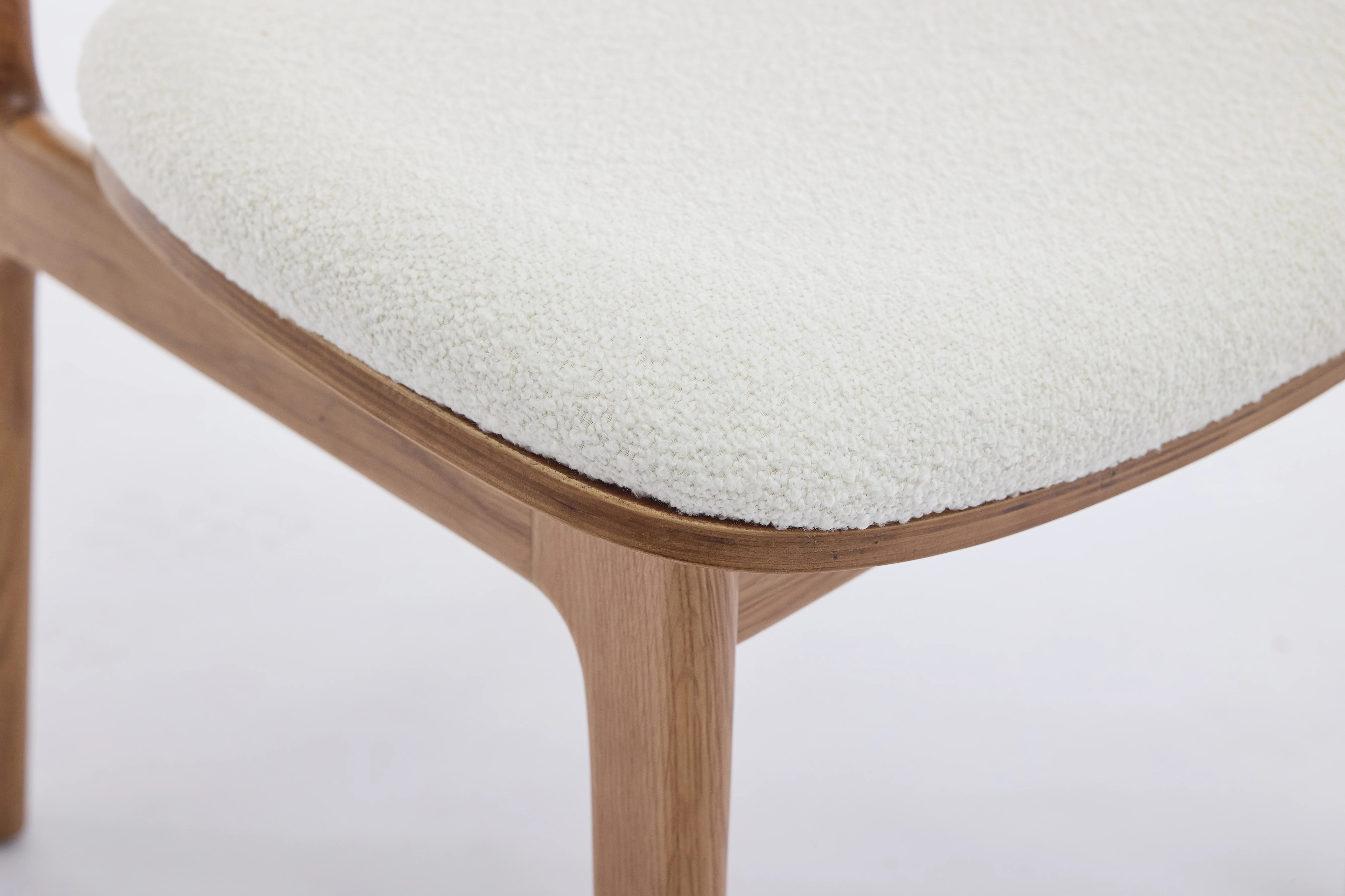 Dining Chair 02 (set of 2), Oak / Ivory - Image 8