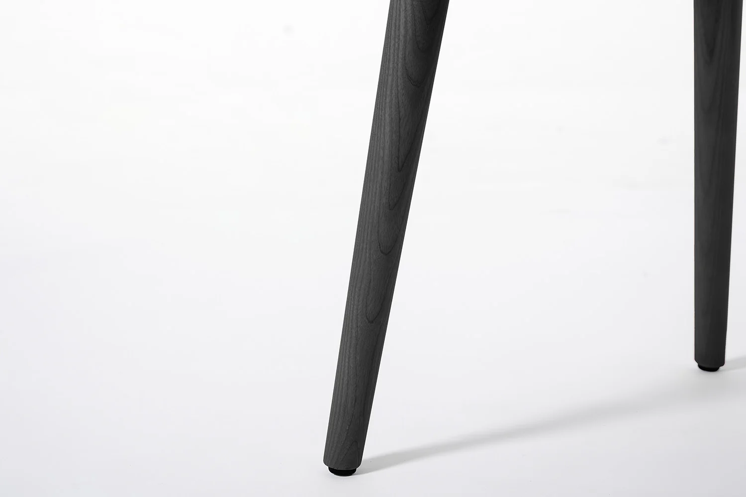 Dining Chair 04 (Set of 2), Black Legs / Ivory - Image 9