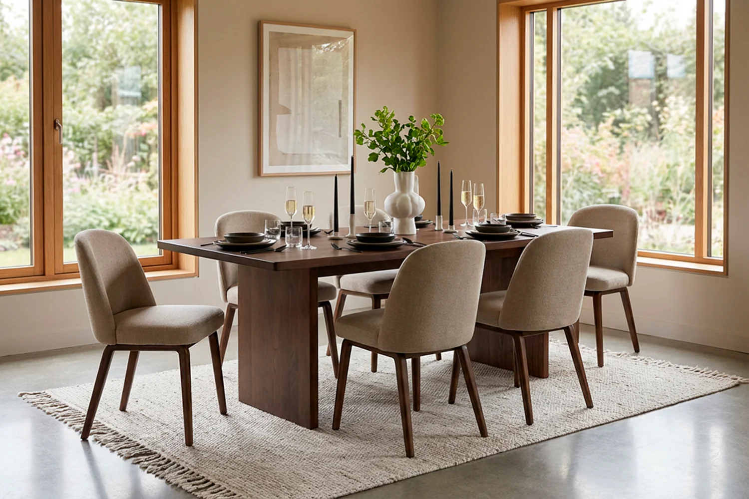 Dining Chair 05 (set of 2), Oatmeal - Image 4