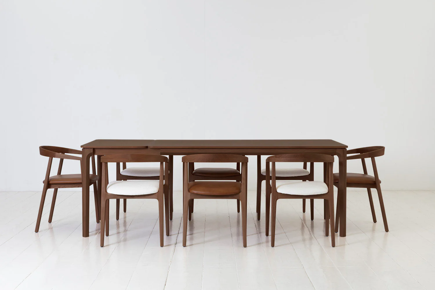 Dining Table 01 Extending Dining Table, Walnut / 6-8 seater - Image 6