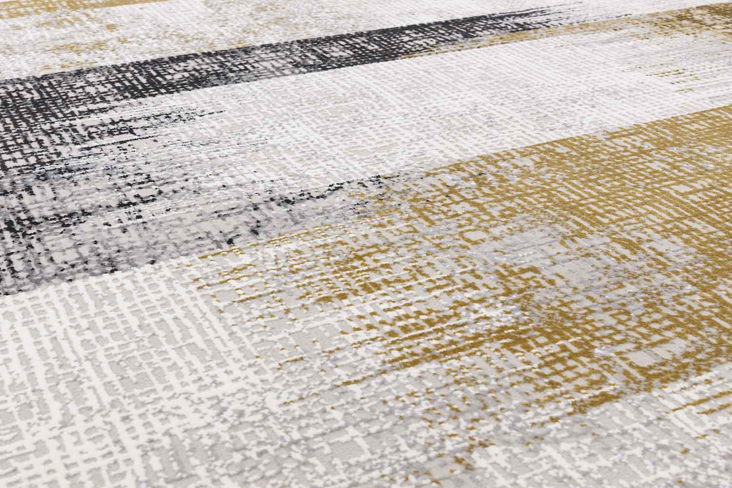 Kuza Lines Gold Rug, 160x230 - Image 4