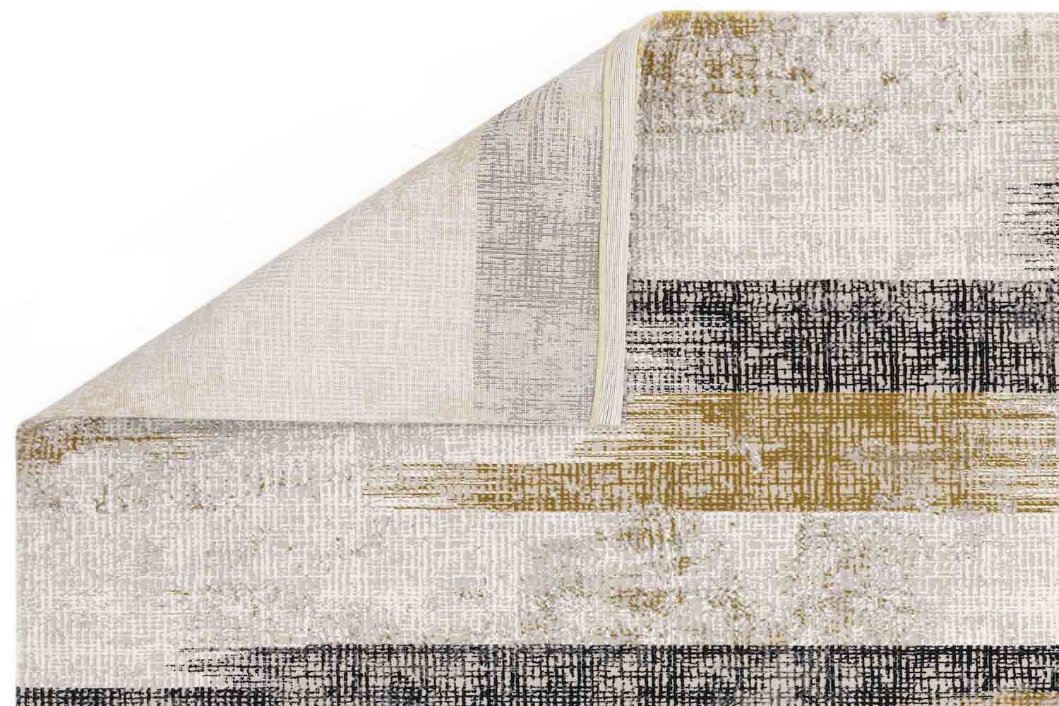 Kuza Lines Gold Rug, 200x290 - Image 3