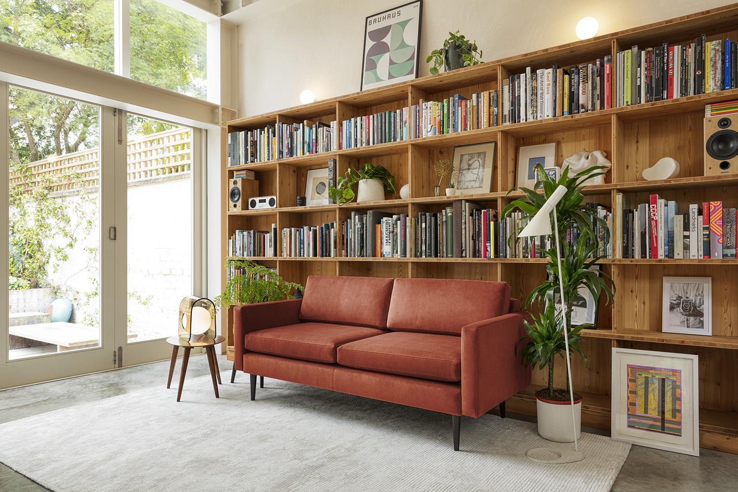 Model 01 2-Seater Sofa, Brick - Image 2