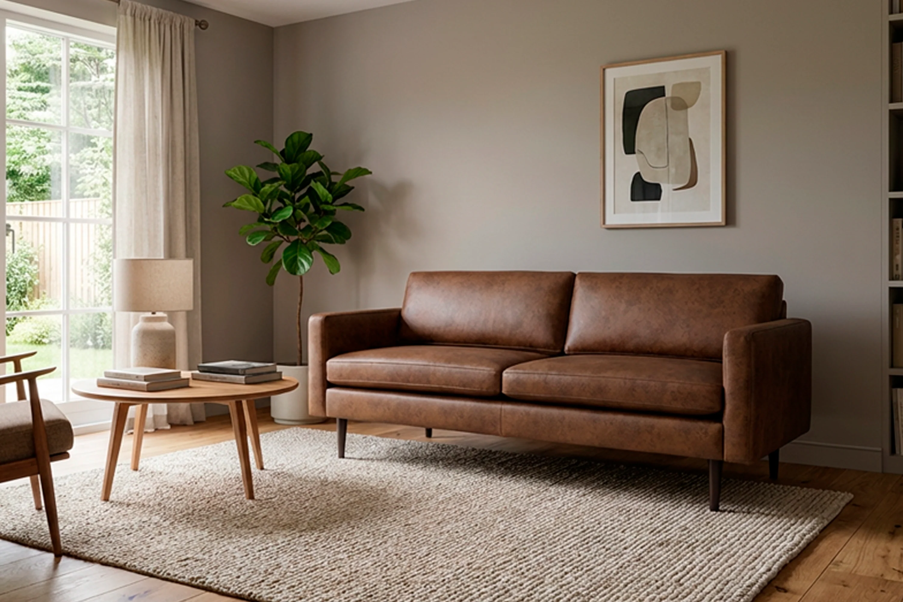 Model 01 2-Seater Sofa, Chestnut - Image 2
