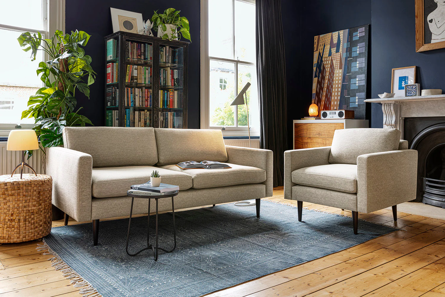 Model 01 2-Seater Sofa (CRIB5), Pumice - Image 2