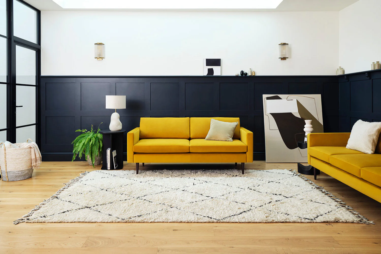 Model 01 2-Seater Sofa, Mustard - Image 2