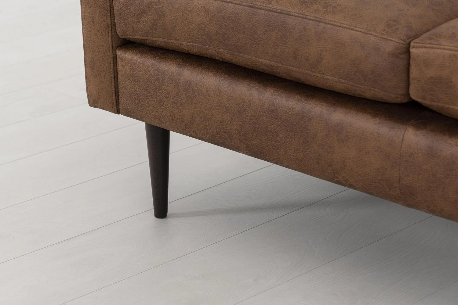 Model 01 2-Seater Sofa with Ottoman, Chestnut - Image 4