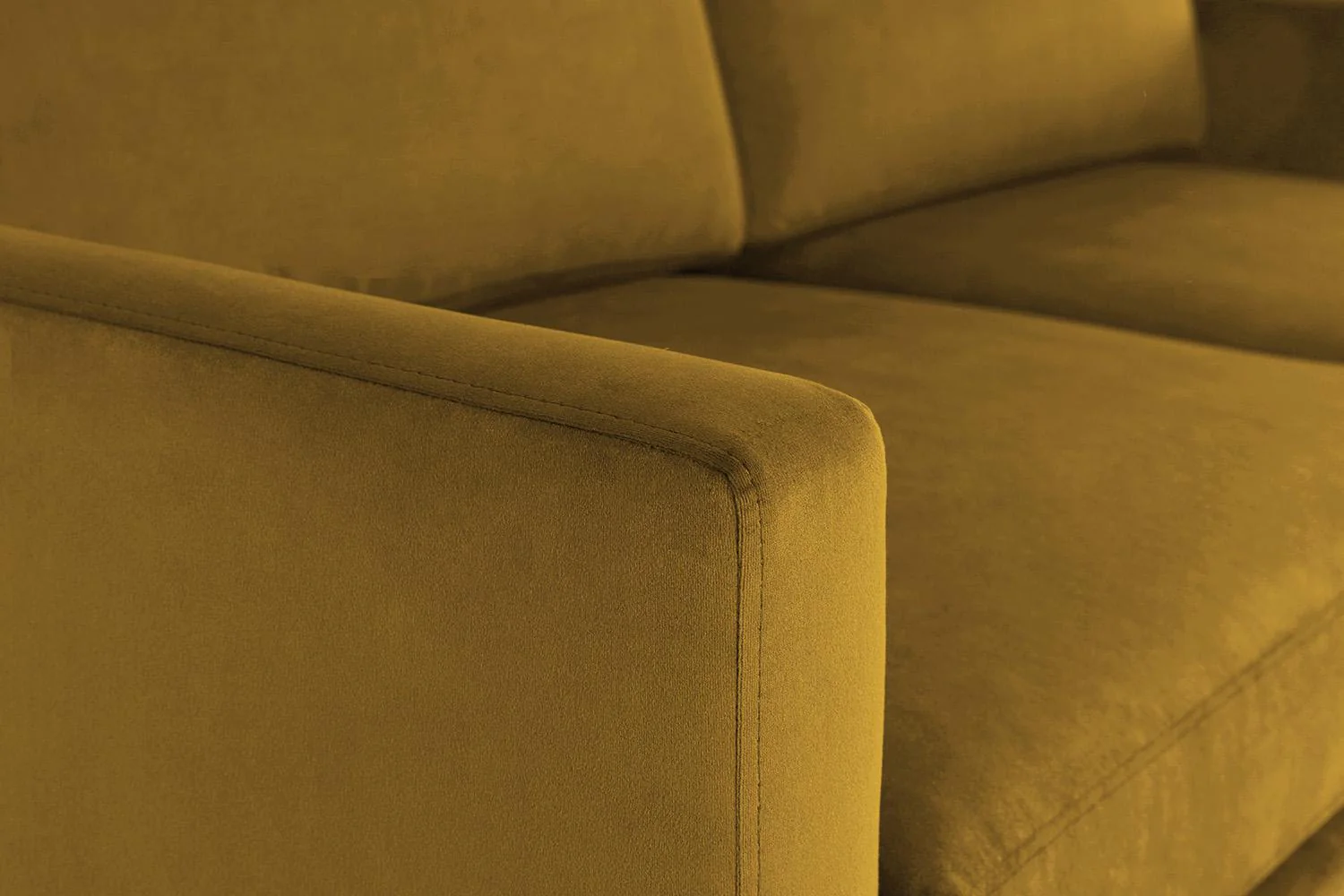 Model 01 2-Seater Sofa with Ottoman, Mustard - Image 4