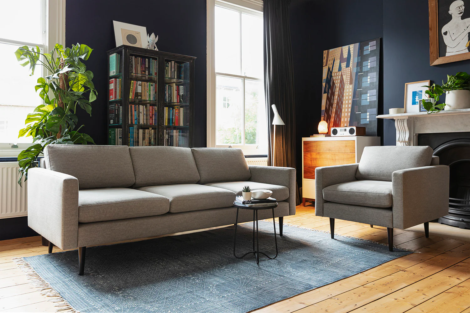 Model 01 3-Seater Sofa, Shadow - Image 4