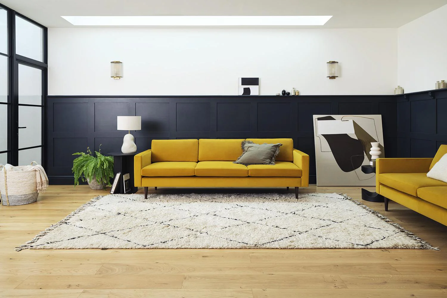 Model 01 3-Seater Sofa, Mustard - Image 2