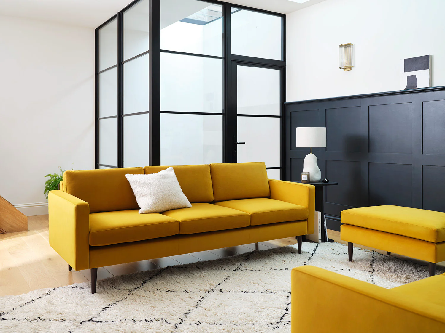 Model 01 3-Seater Sofa, Mustard - Image 4