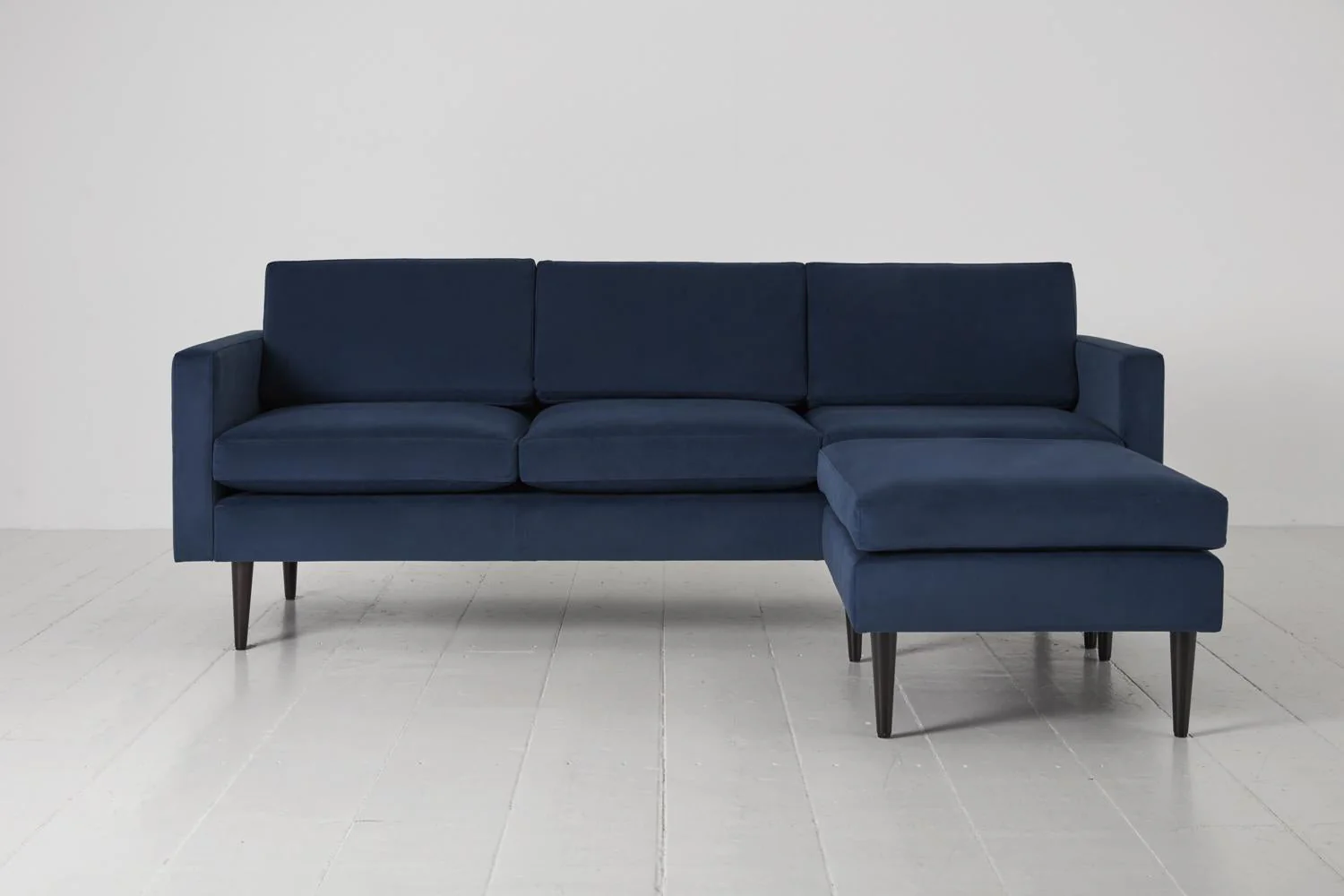 Model 01 3-Seater Sofa with Ottoman, Teal