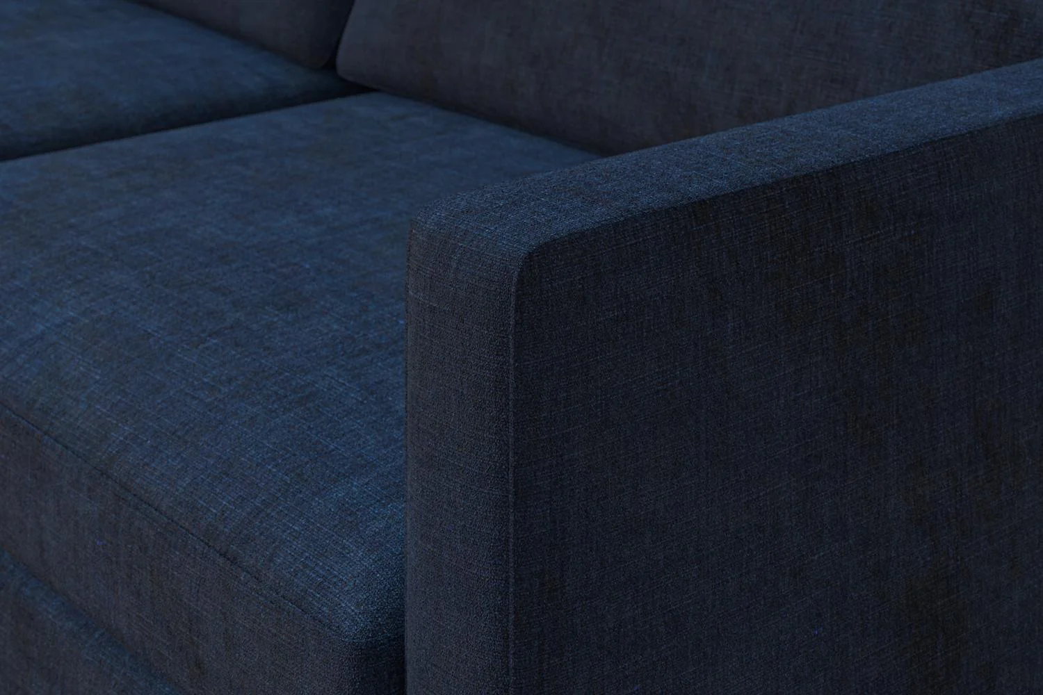 Model 01 3-Seater Sofa with Ottoman, Teal - Image 5