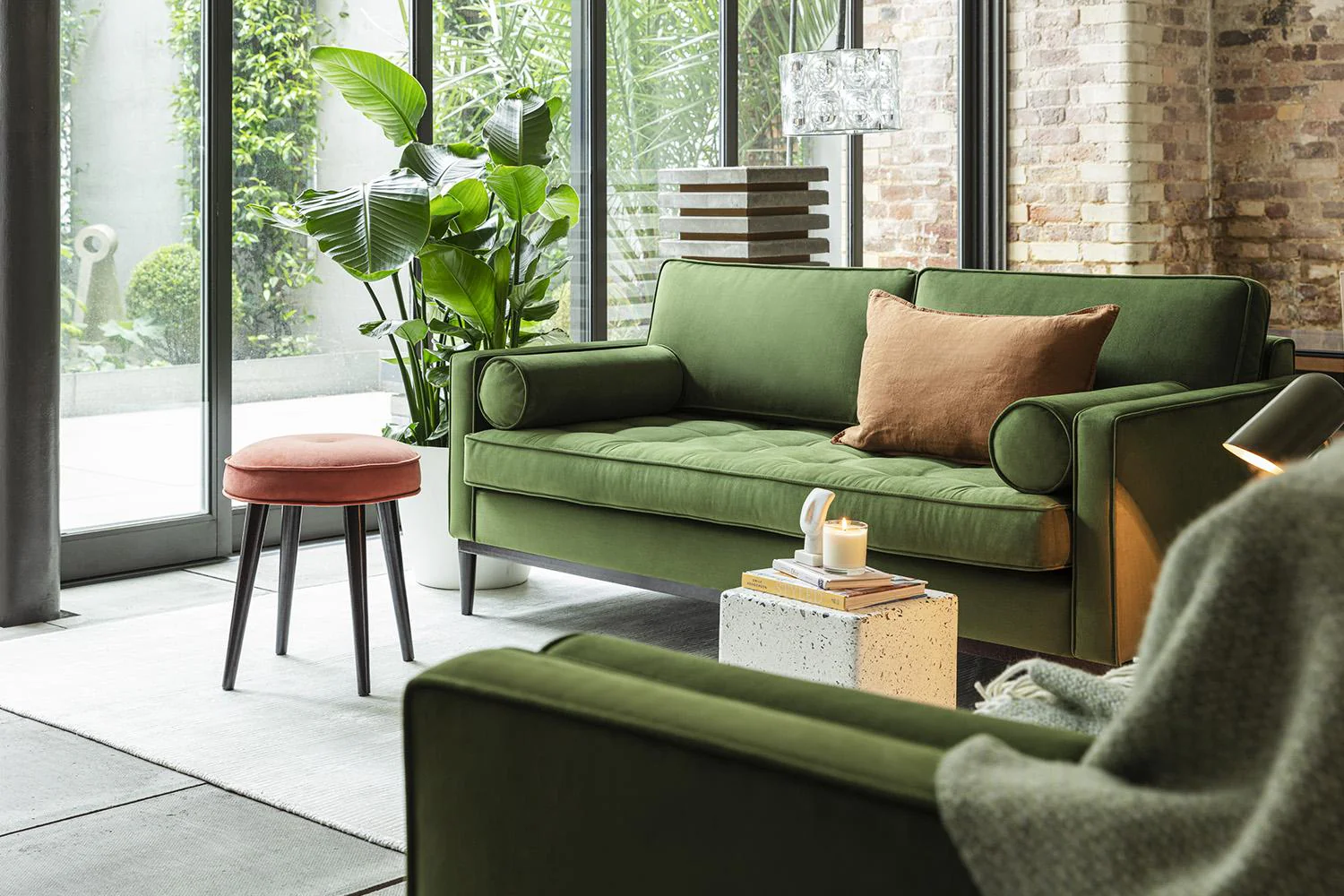 Model 02 2-Seater Sofa (CRIB5), Vine - Image 2
