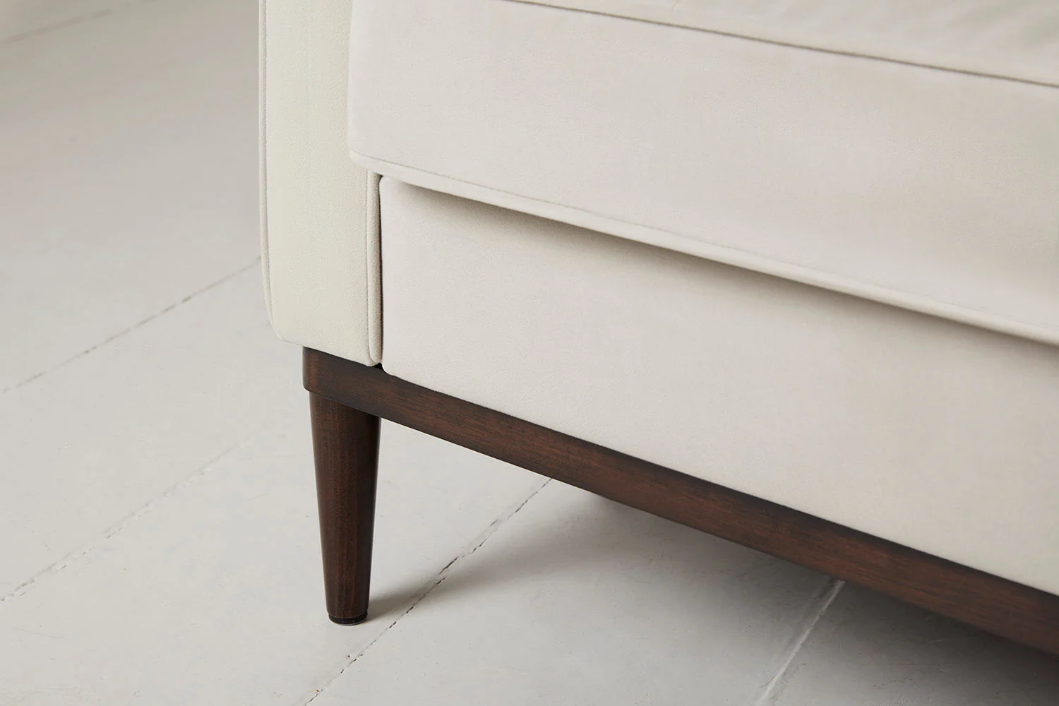 Model 02 2-Seater Sofa with Ottoman, Bone - Image 4