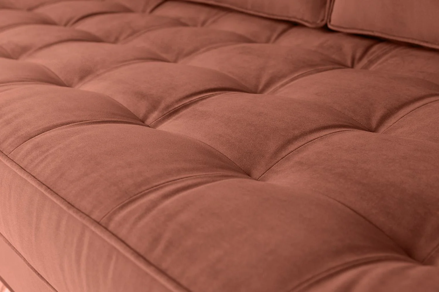 Model 02 2-Seater Sofa with Ottoman, Brick - Image 4