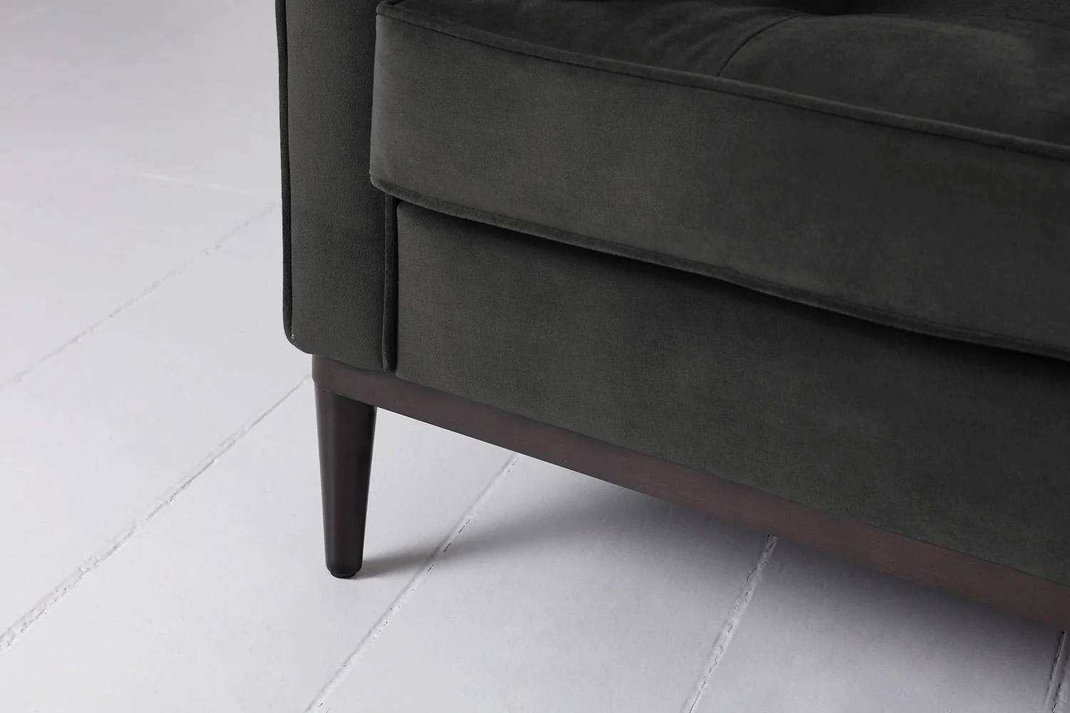 Model 02 2-Seater Sofa with Ottoman, Charcoal - Image 7