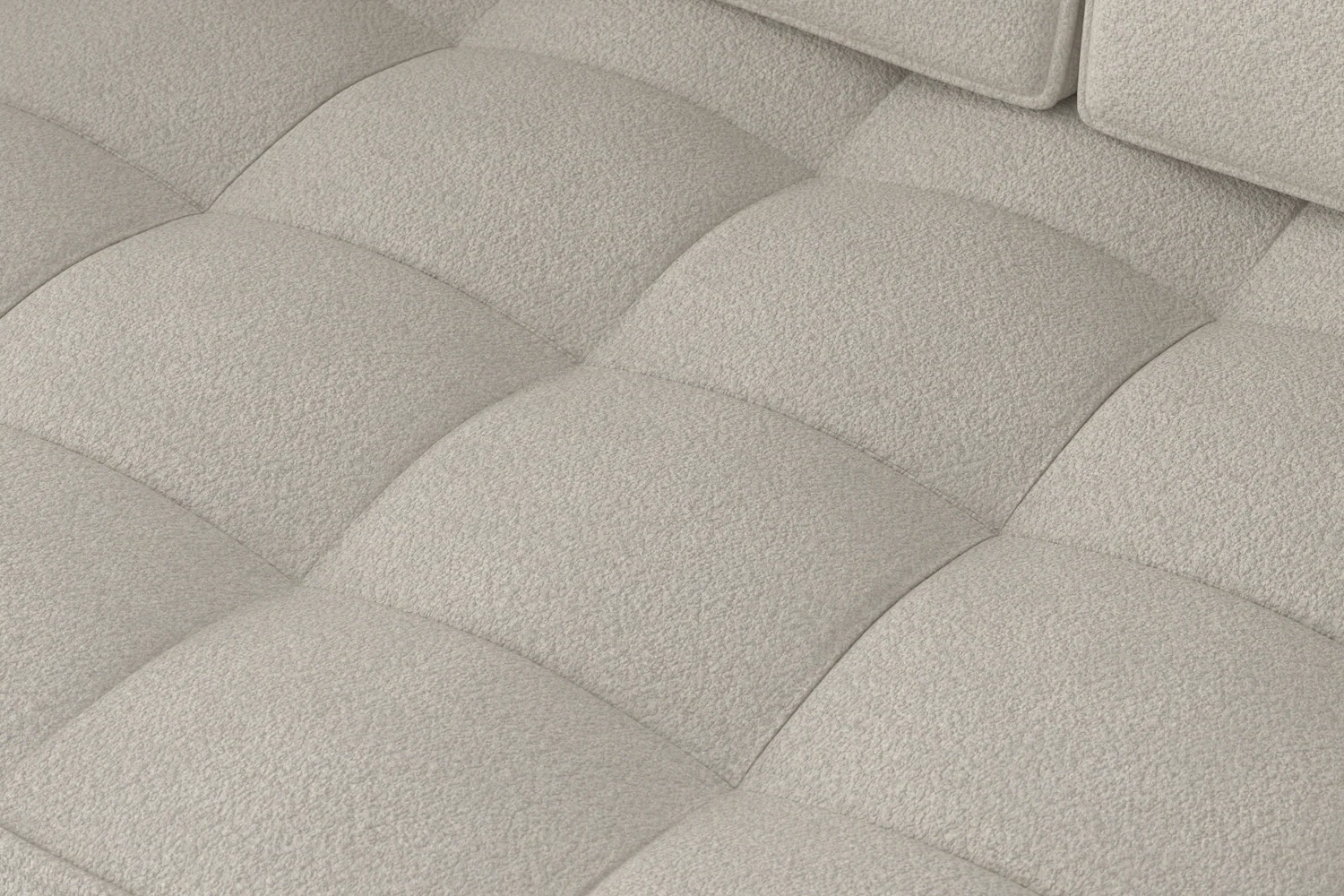 Model 02 2-Seater Sofa with Ottoman, Ivory - Image 6