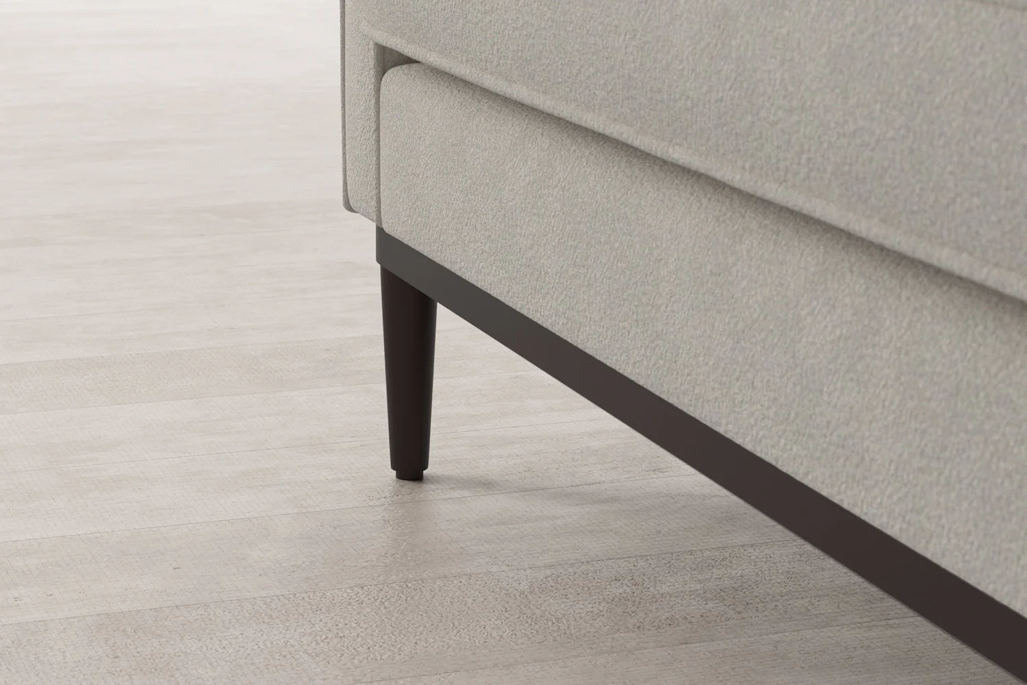 Model 02 2-Seater Sofa with Ottoman, Ivory - Image 7