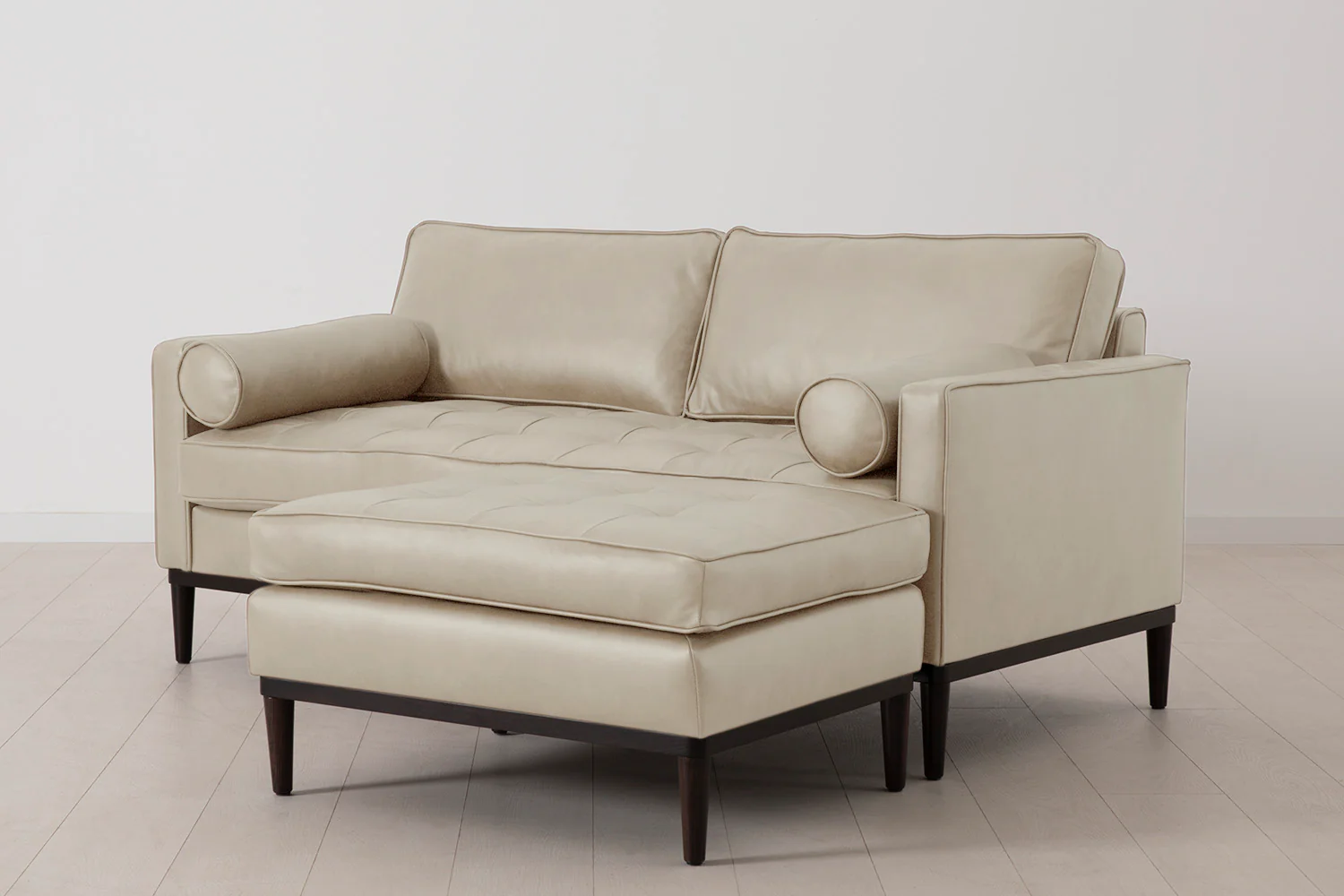 Model 02 2-Seater Sofa with Ottoman, Oyster - Image 3