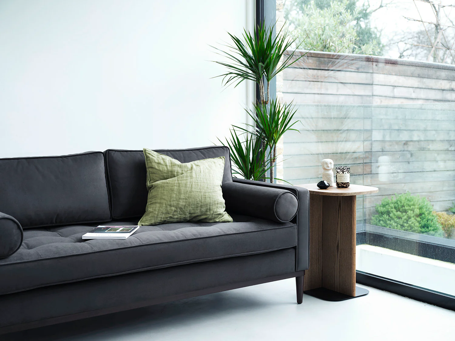 Model 02 Sofa Bed 3 Seater, Charcoal - Image 4