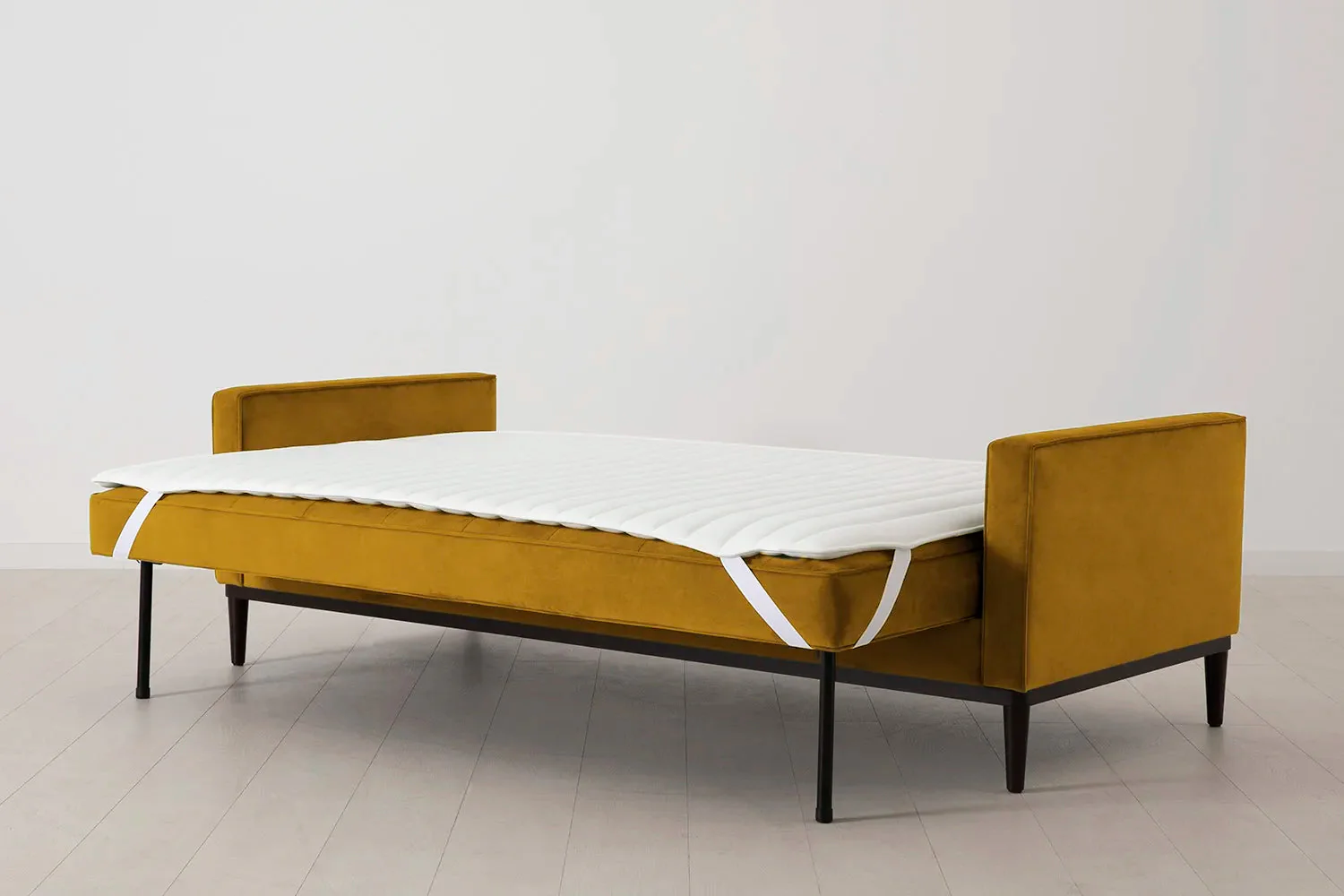 Model 02 Sofa Bed 3 Seater, Mustard - Image 9